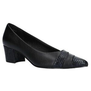 Easy Street Elle Block Heel Pumps, Black Women's Size 7.5 M